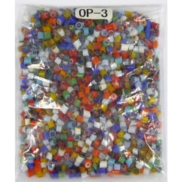 未使用 OP-3 モレッティ ミルフィオリ オパール φ3mm 100g copper-tip.ca