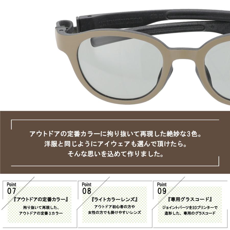 サングラス アウトドア 3Dプリンター 金属レス 日本製 紫外線 uvカット