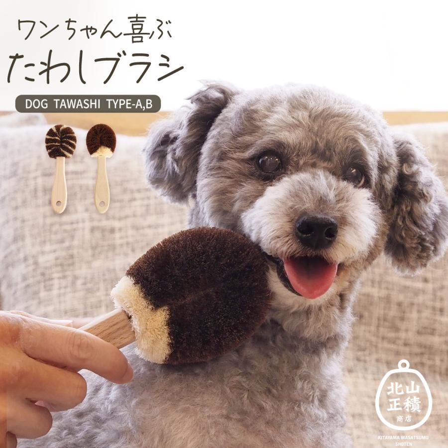 北山正積商店 犬用たわし 犬ブラシ ペットブラシ たわし 日本製
