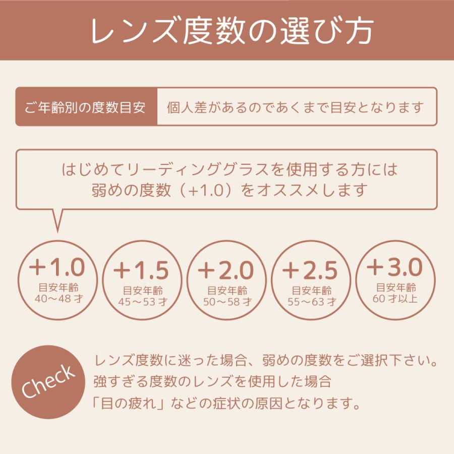 老眼鏡 おしゃれ レディース ウェリントン 女性 リーディンググラス シニアグラス 1.0より 北欧 SPC-001 クリスマス プレゼント ギフト|glass-garden|12