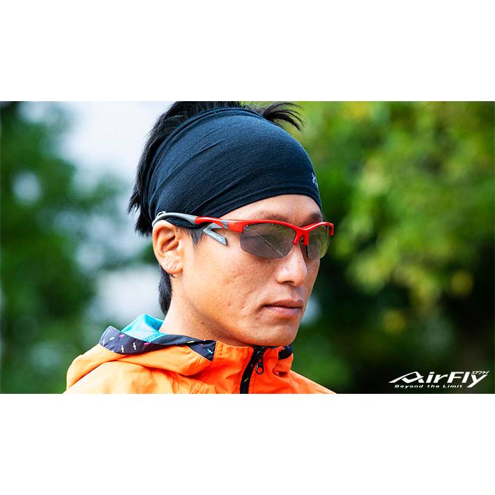 AirFly エアフライ サングラス AF-303 C-4  スポーツサングラス ノーズパッドレス 鼻あてなし UVカット 軽い 曇らない 鯖江市 国内正規商品の画像