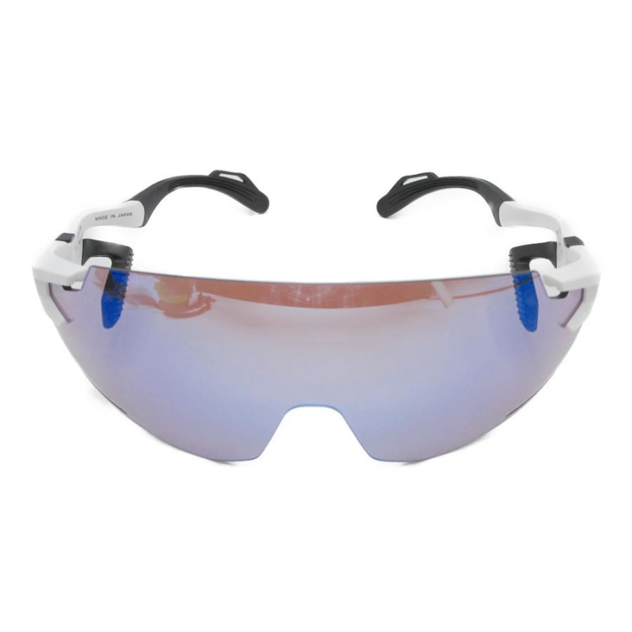AirFly エアフライ サングラス AF-301 C-2BK スポーツサングラス ノーズパッドレス 鼻あてなし UVカット 軽い 曇らない 鯖江市 ミラーレンズ 国内正規商品の画像