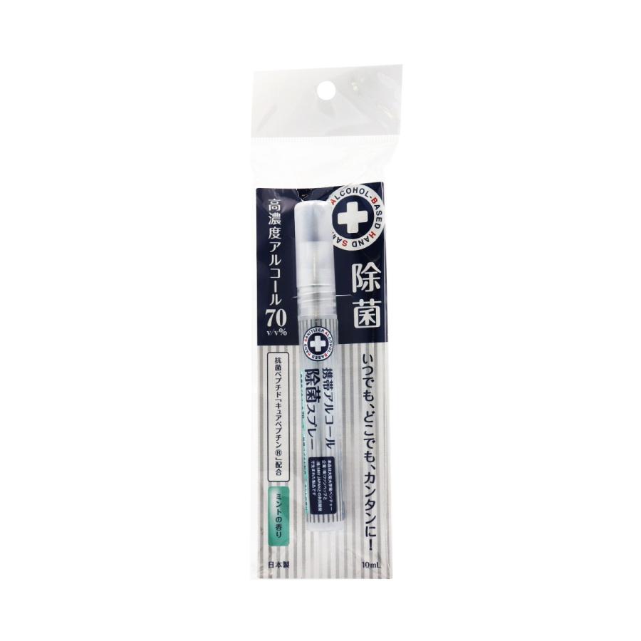在庫処分 携帯アルコール除菌スプレー 10ml ミントの香り 日本産 携帯用 持ち運び 手指 洗浄 清潔 ウイルス対策 ジェル エタノール Glass Oner 通販 Yahoo ショッピング