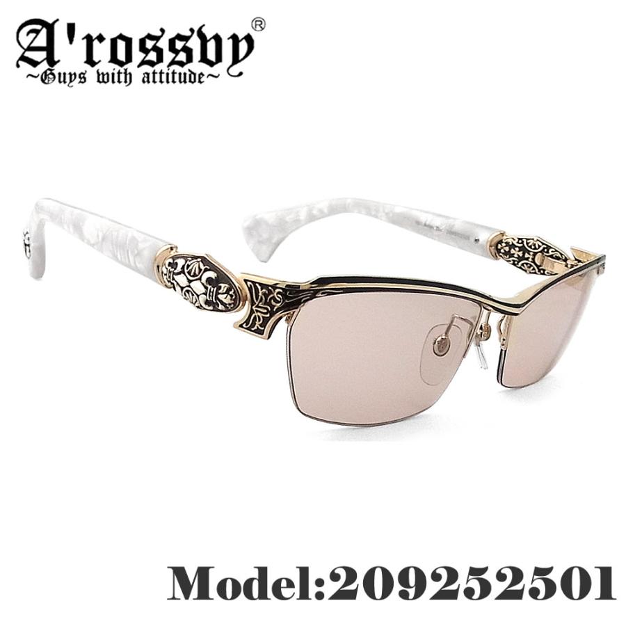 ロズヴィー ロズビー A'rossvy 正規品販売店 209252501 vol.26 ゴールド×マットブラック 925Silver 2026年モデル 日本製  メンズ シリアルNo.15/70 サングラス