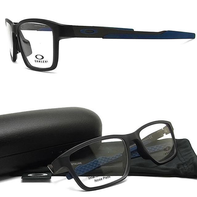 30代の頃に戻るメガネ オークリー遠近両用メガネ 安心のHOYA・SEIKOレンズ使用！OAKLEYメタリンク OX8153-07 老眼鏡の度数でご注文 テンプルの長さ：約136ミリ