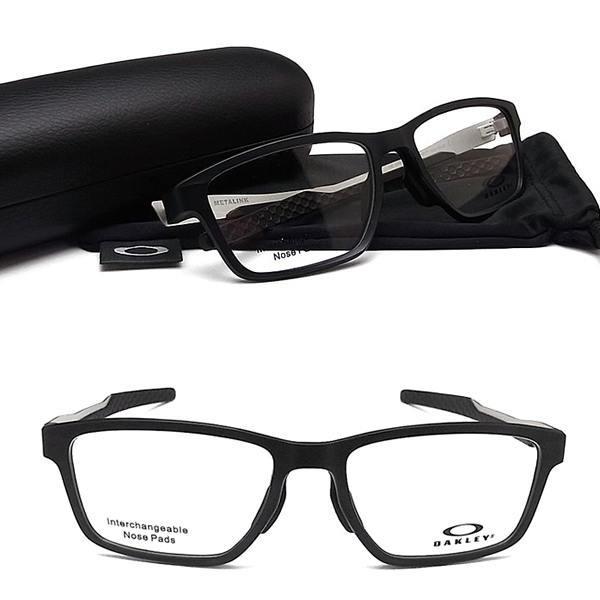 【新品同様 / 希少】 30代の頃に戻るメガネ オークリー遠近両用メガネ 安心のHOYA・SEIKOレンズ使用！OAKLEYメタリンク OX8153-1055 普通〜やや大きめサイズ 老眼鏡の度数でご注文 【2723789546】(13640円)