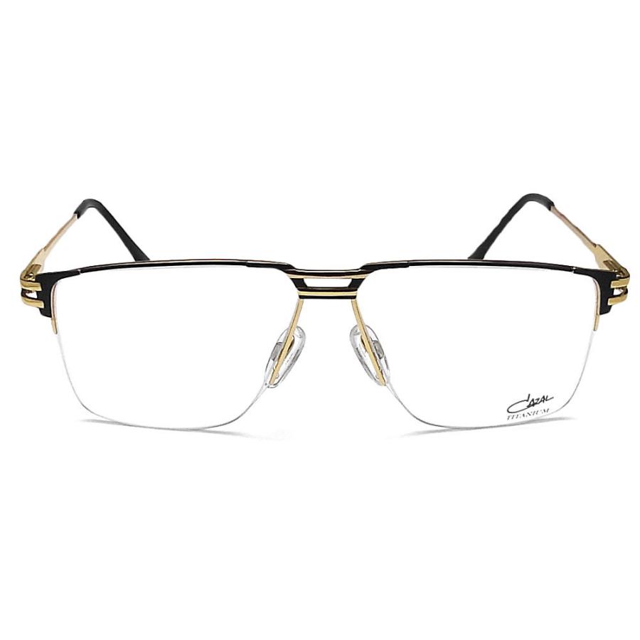 CAZAL カザール メガネフレーム 7076 001 眼鏡 ブランド 伊達メガネ 度付き マットブラック×ゴールド メンズ 男性 ドイツ製  やや大きめサイズ :cazal7076001:グラスパパ店 通販 