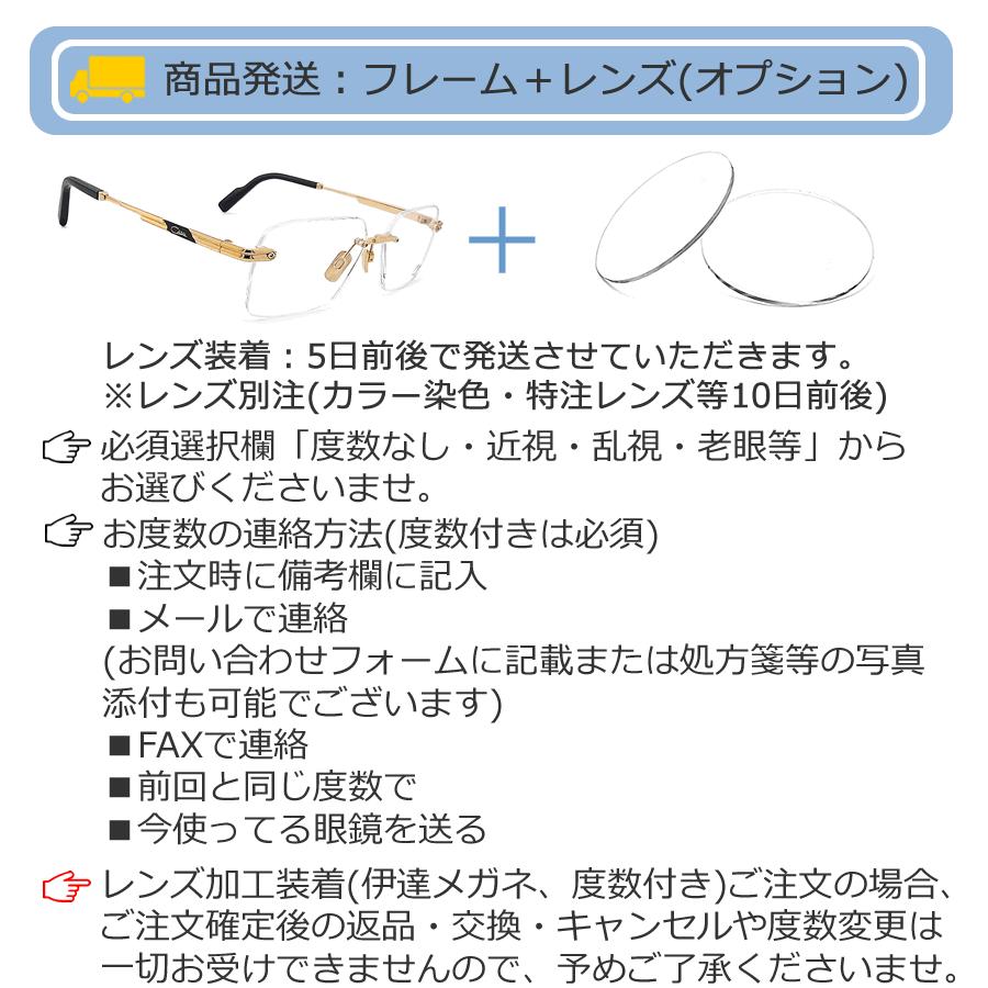 CAZAL（カザール） メガネ 正規品販売店 7103 003 CAZAL 縁なし ツー