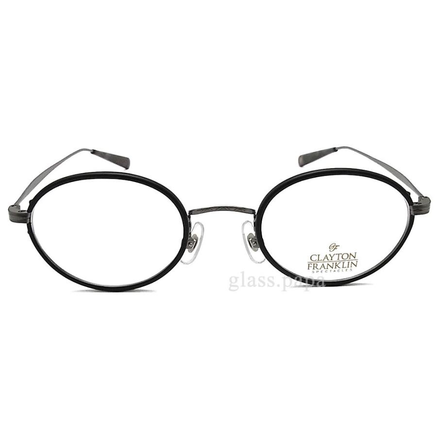 ✨美品✨ CLAYTON FRANKLIN クレイトン フランクリン メガネ 559-AS 眼鏡 クラシック 伊達メガネ 度付き マットブラック メンズ・レディース クレイトン メガネ 【D3237788811】(16214円)