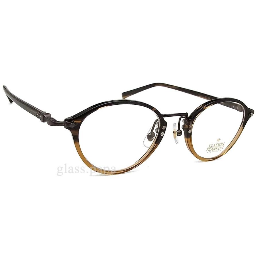 クレイトン フランクリン メガネ CLAYTON FRANKLIN 595-HB 眼鏡 クラシック ブラウン系 メンズ・レディース クレイトン メガネ クレイトン フランクリン メガネ FRANKLIN HB