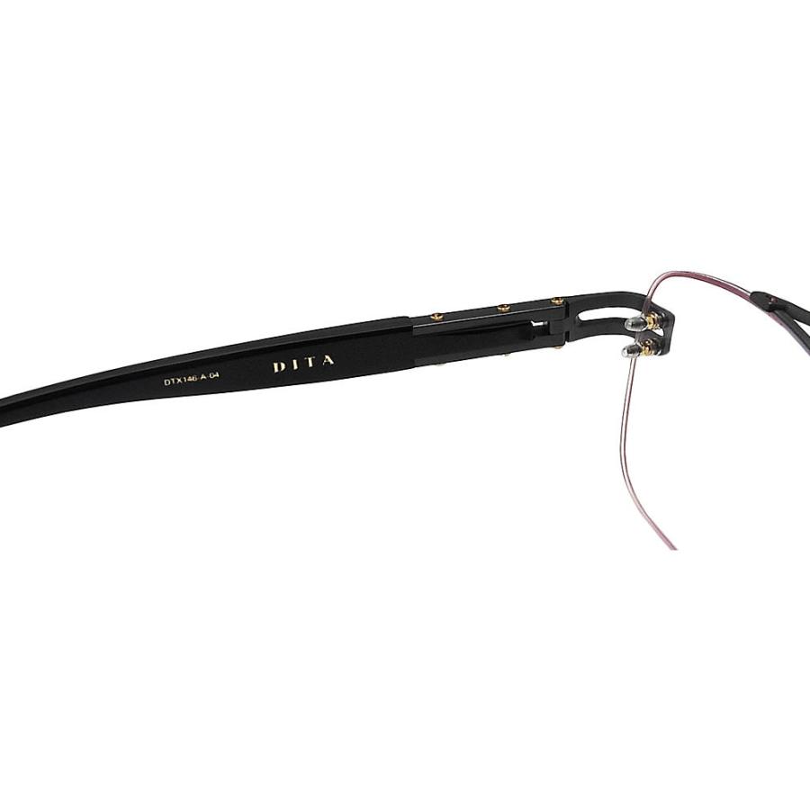 ディータ DITA メガネ DTX146-A-04 サイズ57 GRAND-EVO Rx 眼鏡 クラシック 伊達メガネ 度付き ブラックアイアン×ブラック メンズの画像