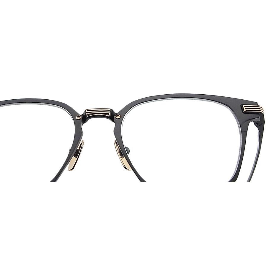 ディータ DITA メガネ DTX167-A-01 LINRCON 眼鏡 クラシック 伊達メガネ 度付き ブラックアイアン×イエローゴールド メンズ やや大きめ 日本製｜glass-papa｜04