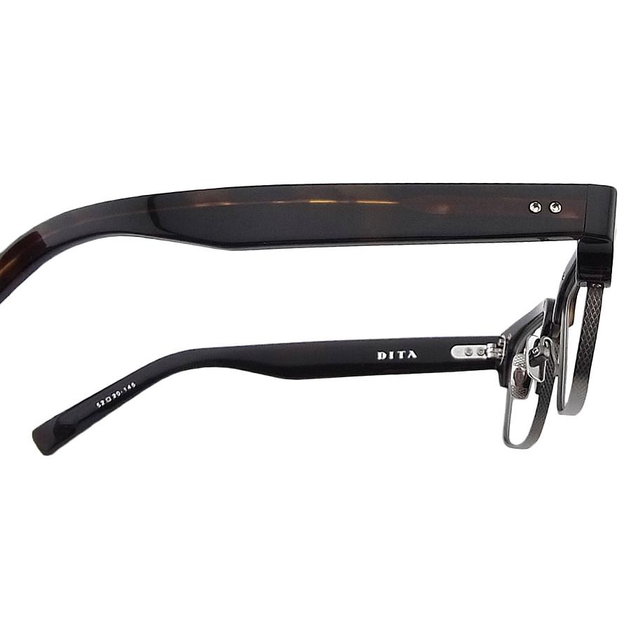 ディータ DITA メガネ DRX-2011-B-52 サイズ52 【STATESMAN】 眼鏡 クラシック 伊達メガネ 度付き ダークトータス×ガンメタル メンズ Dita（ディータ） メガネ DRX-2011-B-52 サイズ52 【STATESMAN】 眼鏡