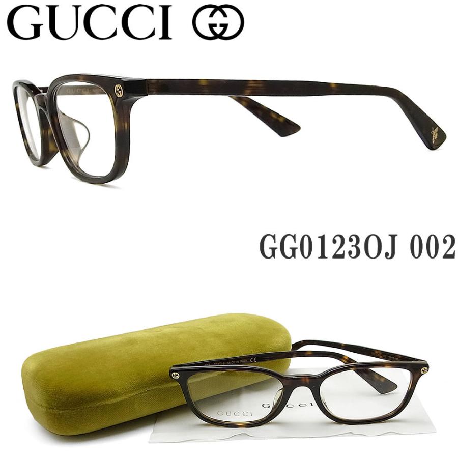 グッチ メガネ GUCCI GG0123OJ 002 ダークハバナ 眼鏡 ブランド 伊達 