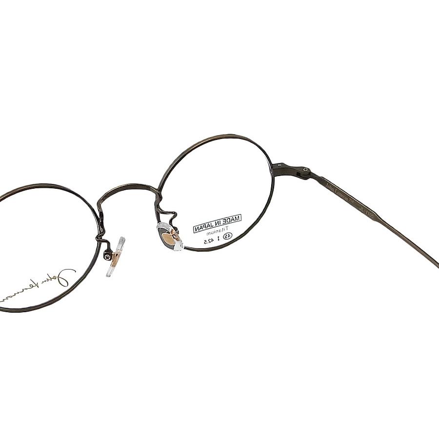 JOHN LENNON ジョンレノン メガネ フレーム JL1105 3 45サイズ ラウンド 丸眼鏡 めがね クラシック 伊達メガネ 度付き アンティークゴールド チタン 日本製