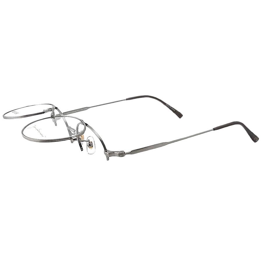 JOHN LENNON ジョンレノン メガネ フレーム JL1106 1 跳ね上げ ボストン 丸眼鏡 めがね 眼鏡 クラシック 伊達メガネ 度付き ライトグレー 男性・女性 チタン 日本製  jl1106 JOHN LENNON ジョンレノン メガネ フレーム JL1106 1 跳ね上げ 47
