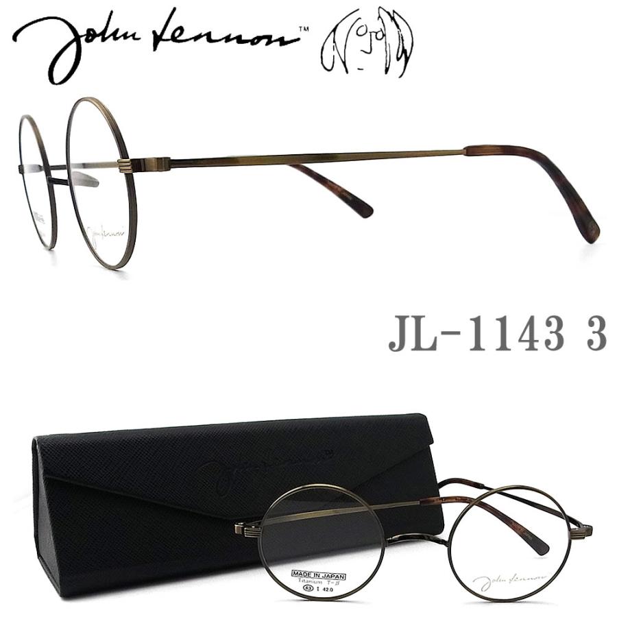JOHN LENNON ジョンレノン メガネ JL1143 3 一山タイプ 43サイズ 丸