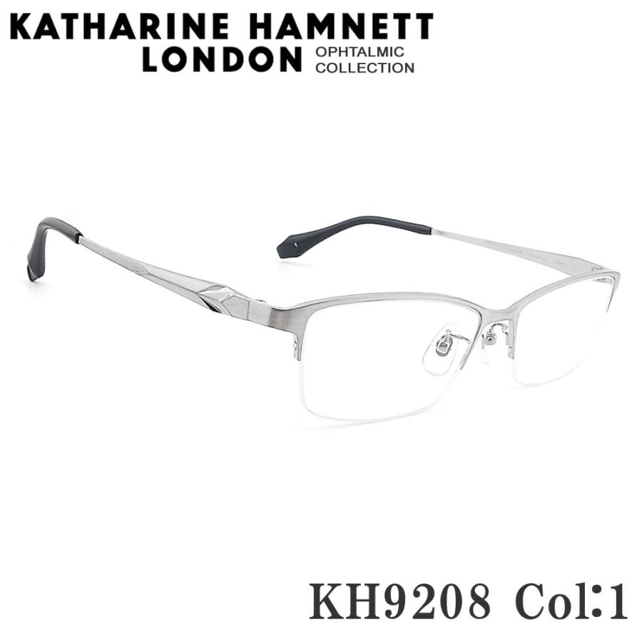 KATHARINE HAMNETT キャサリンハムネット メガネ KH9208 1 眼鏡 伊達メガネ 度付き シャーリングシルバー チタン 日本製 メンズ 男性 KATHARINE HAMNETT（キャサリンハムネット） メガネ KH9208 1 眼鏡