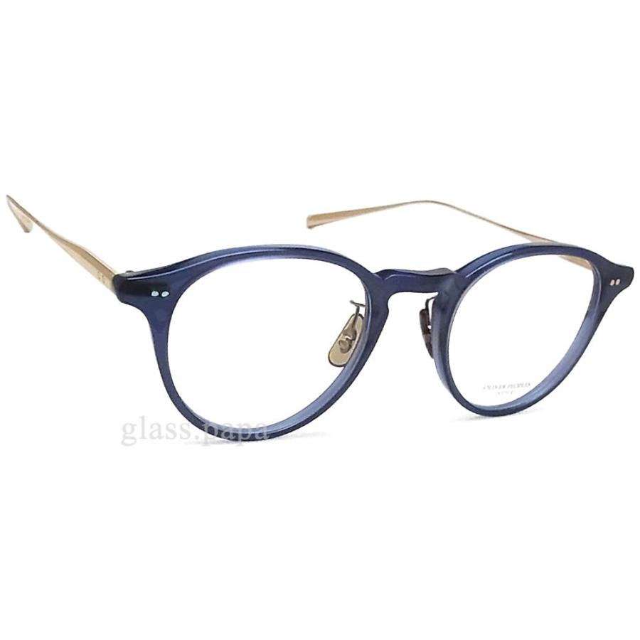 OLIVER PEOPLES オリバーピープルズ メガネ ARLICH BF ボストン 眼鏡 クラシック 伊達メガネ 度付き ブルー×ゴールド  メンズ・レディース