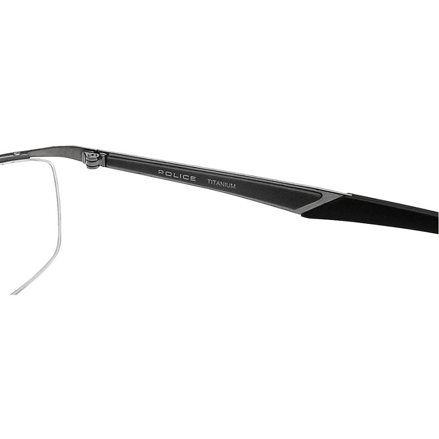 POLICE ポリス メガネフレーム VPLB74J-0568 眼鏡 ブランド 伊達メガネ 度付き 青色光カット パソコン用 メンズ・レディース 男性用・女性用 ガンメタル メタル vplb-74j POLICE（ポリス） メガネ VPLB74J-0568 眼鏡 伊達メガネ 度付き 青色光