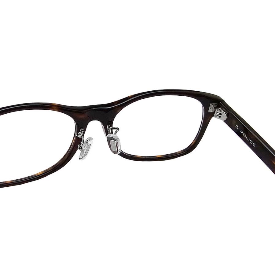 POLICE ポリス メガネフレーム VPLD86J-0710 眼鏡 ブランド 伊達メガネ 度付き 青色光カット パソコン用 メンズ・レディース 男性用・女性用 ハバナ セル vpld-86j POLICE（ポリス） メガネフレーム VPLD86J-0710 眼鏡 伊達メガネ 度