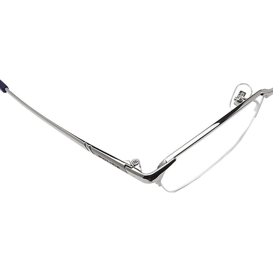 メタル シルバー Vpl941j 0s11 ポリス 眼鏡 メガネ 度あり 度数注文可 度付き メガネ Police Police9410s11 グラスパパ店 眼鏡 青色光カット 男性用 女性用 メンズ レディース メガネ 伊達メガネ パソコン用 ブランド