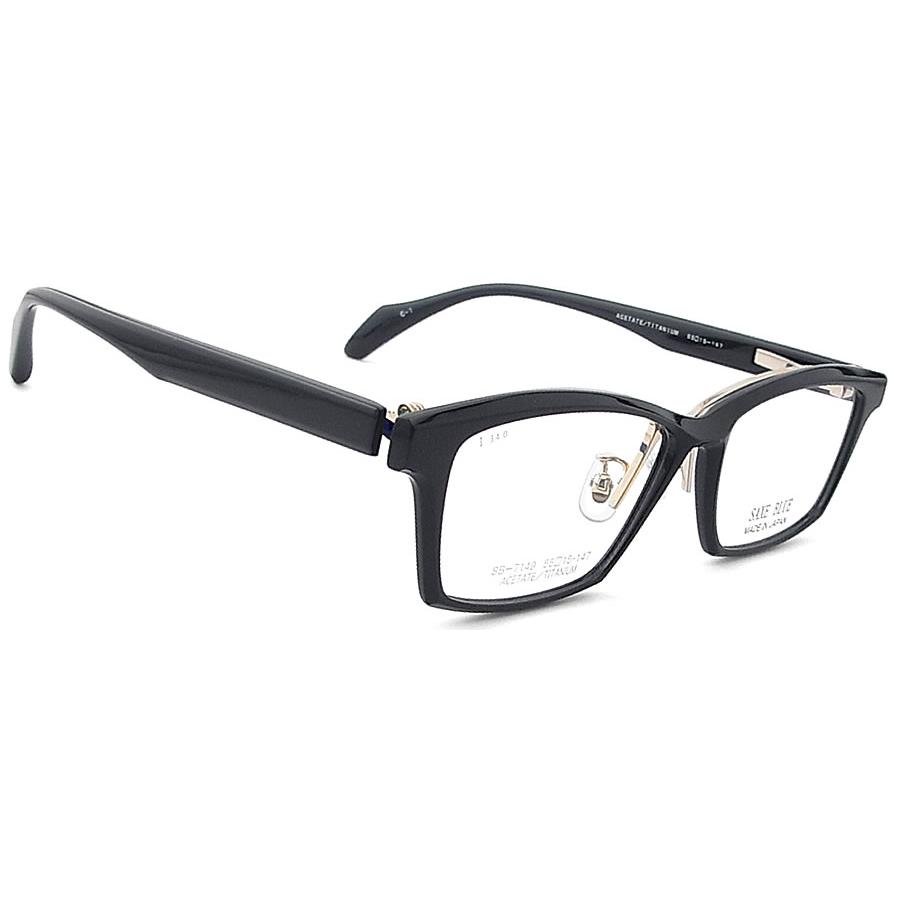 681xN9レ美品 メガネスーパー/モルグランデ 度入り眼鏡 ブラック