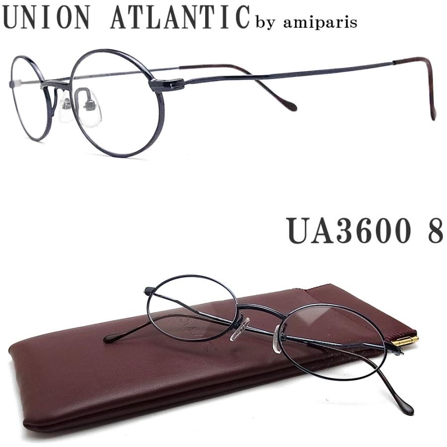 UNION ATLANTIC ユニオンアトランティック メガネ フレーム UA3600 8 オーバル 丸眼鏡 クラシック 伊達メガネ 度付き パリスブルー メンズ・レディース 日本製 UNION ATLANTIC ユニオンアトランティック メガネ UA3600 8 オーバル