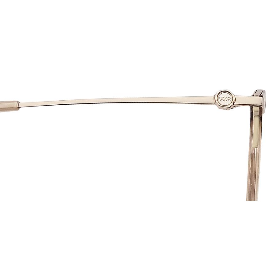 VIKTOR＆ROLF メガネ V＆R-007 col.2 ボストン めがね クラシック 伊達メガネ 度付き クリアライトブラウン×ライトゴールド 日本製 made in japan ヴィクター＆ロルフ メンズ・レディース VIKTOR&ROLF（ヴィクター＆ロルフ） メガネ V＆R-007 col.2 ボストン