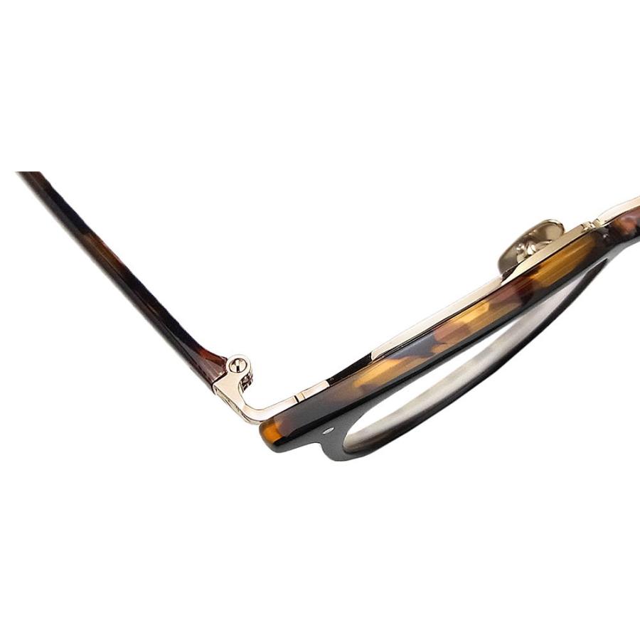 イエローズプラス YELLOWS PLUS メガネ CAROL C-238 眼鏡 クラシック 伊達メガネ 度付き ブラック×ハバナ メンズ・レディース 男性 女性 