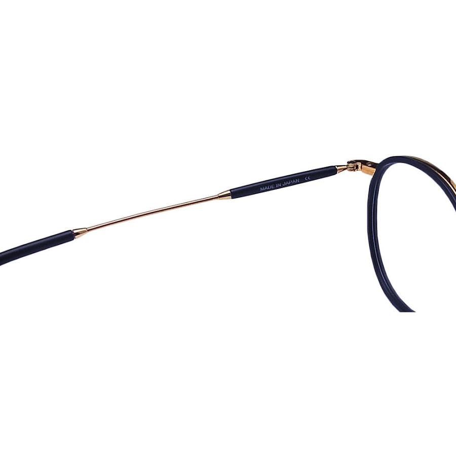 イエローズプラス YELLOWS PLUS メガネ CURTIS C-519 眼鏡 クラシック 伊達メガネ 度付き マットネイビー×ローズゴールド メンズ レディース 男性 女性 