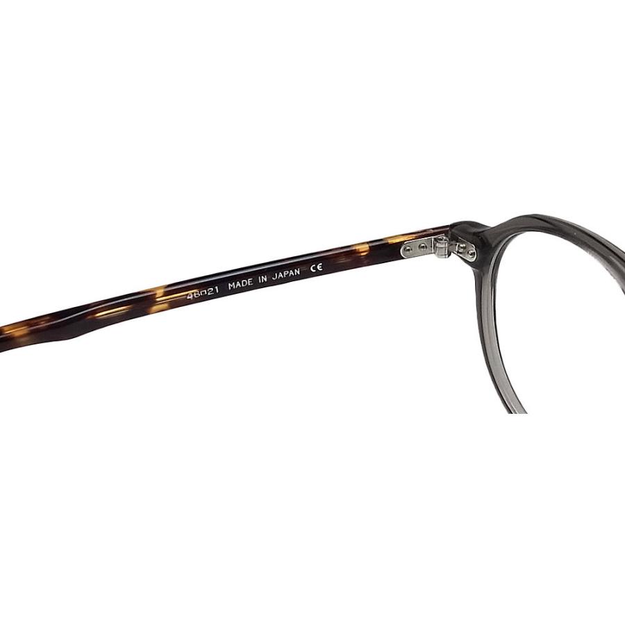 イエローズプラス YELLOWS PLUS メガネ NADIA C-252 眼鏡 クラシック 伊達メガネ 度付き クリアグレー×ハバナ メンズ・レディース 男性 女性_6