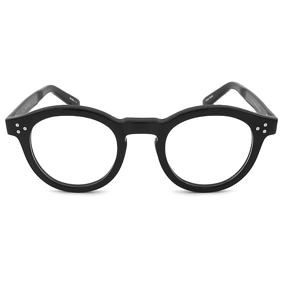 イエローズプラス YELLOWS PLUS メガネ NAOMI C-1 眼鏡 クラシック 伊達メガネ 度付き ブラック メンズ・レディース 男性 女性｜glass-papa｜03