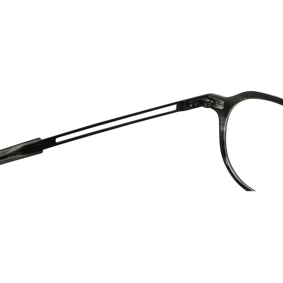 イエローズプラス YELLOWS PLUS メガネ OLGA C511 眼鏡 クラシック 伊達メガネ 度付き グレーササ×ブラック メンズ・レディース C511