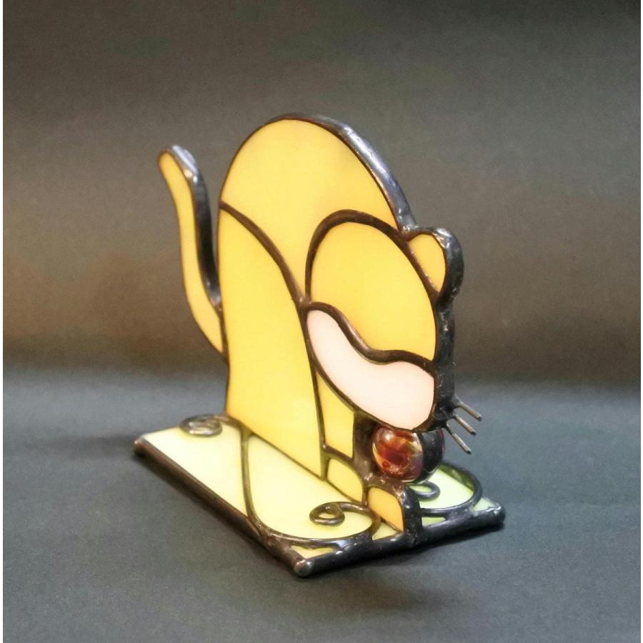 干支 寅 虎 トラ「とらくん」 ステンドグラス 置物 : ステンドグラス