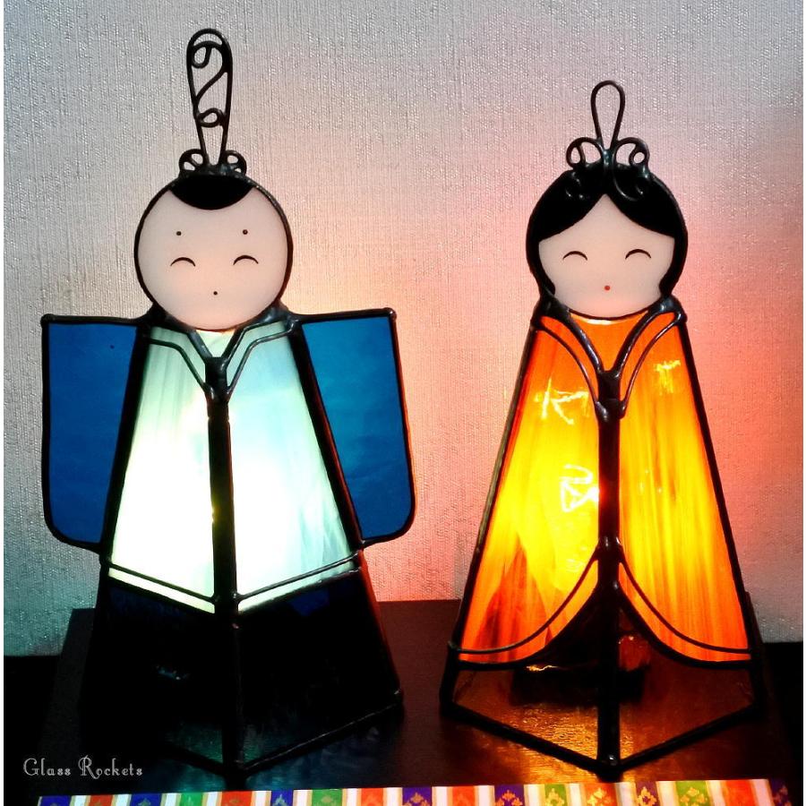 お雛様ランプ ステンドグラス 雛祭り ステンド グラス 可愛い