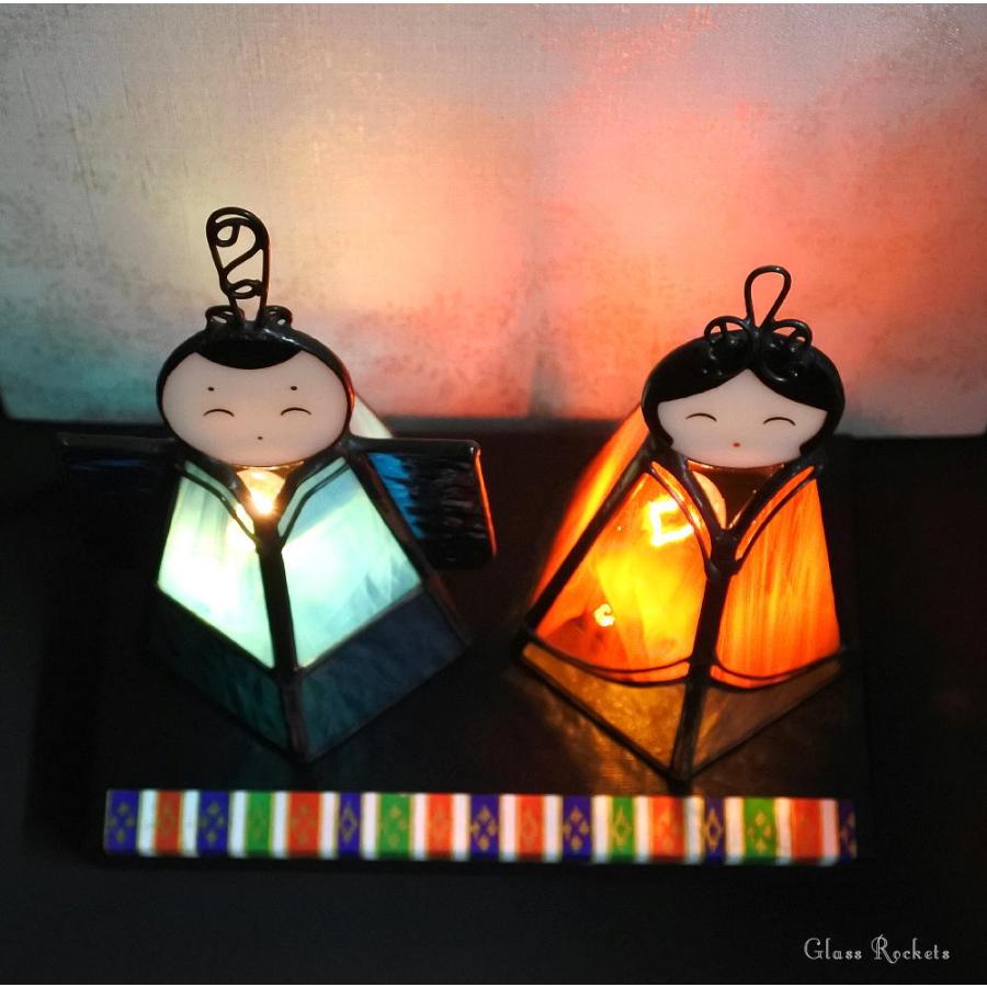 お雛様ランプ ステンドグラス 雛祭り ステンド グラス 可愛い