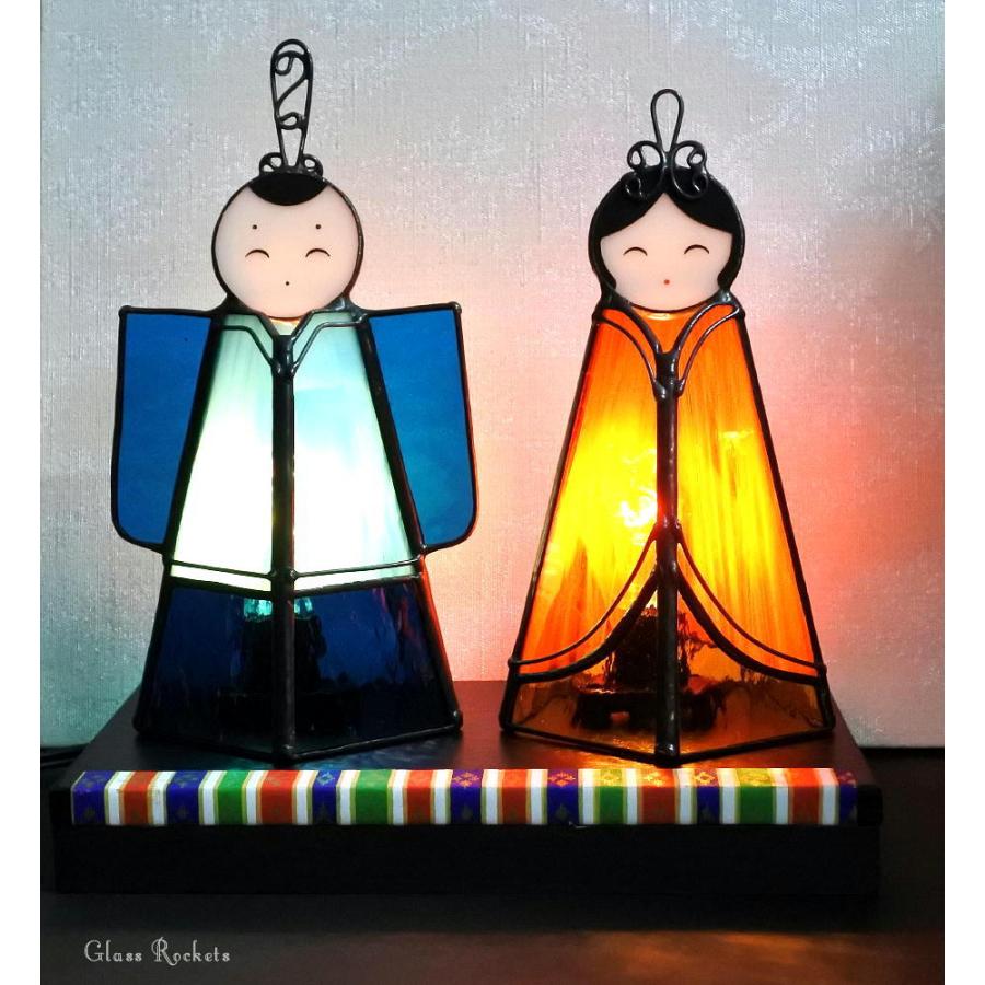 お雛様ランプ ステンドグラス 雛祭り