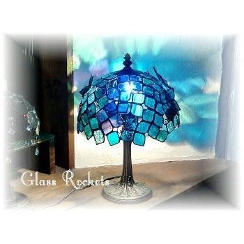 162様専用オーダーページ「紫陽花のランプ」ブルー系(ブルーを基調