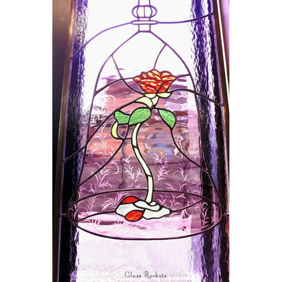 送料無料 美女と野獣 モチーフの薔薇 ステンドグラスパネル 窓 ドア 壁 用 オーダー Gr Panel By ステンドグラス工房 Glass Rockets 通販 Yahoo ショッピング