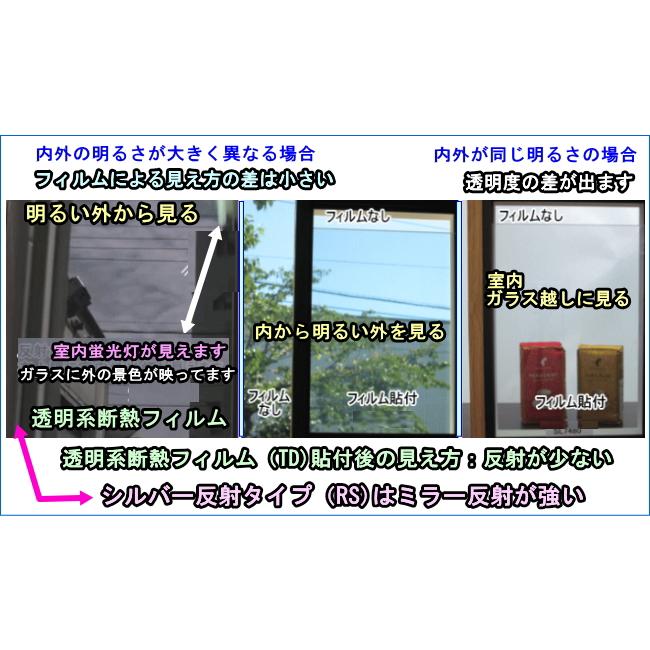窓ガラス用 断熱フィルム Td8713 透明度87 3 遮熱効果13 遮熱 飛散防止 Uvカット オーダーカット販売 Td8713 ガラスフィルムのサイバーレップス 通販 Yahoo ショッピング