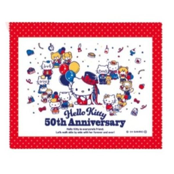 sanrio ハローキティ 50周年アニバーサリー メガネケース クロス sanrio ハローキティ 50周年アニバーサリー メガネケース クロス