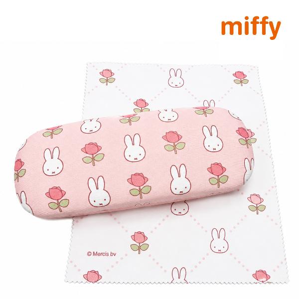 Miffy（ミッフィー） メガネケース クロス付き クラシカルローズ