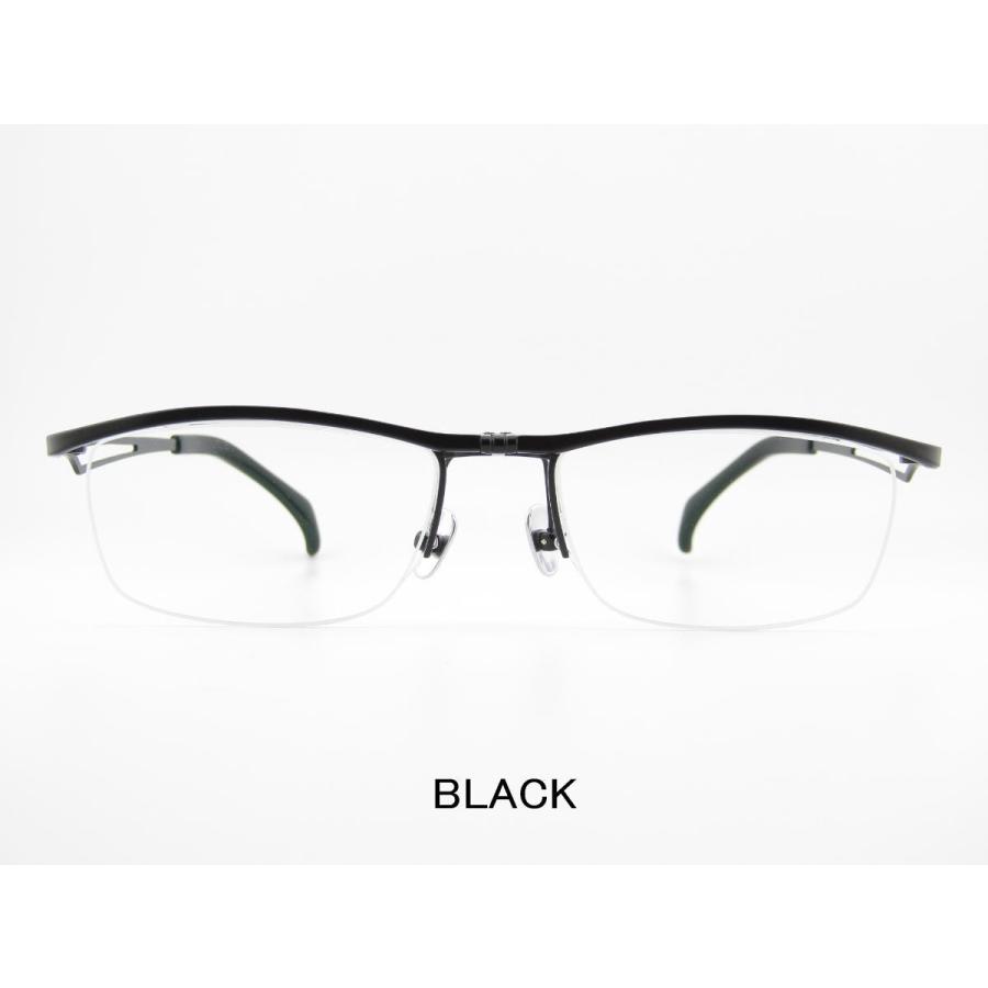 メガネフレーム メガネセット 跳ね上げ式メガネ 軽量チタン 11489 度