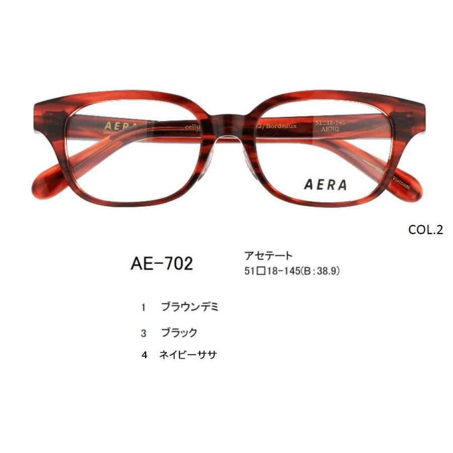 Hoya 2種専用 HOYA 遠近両用メガネ 老眼鏡 度つき 度入り AERA702 フレームのみ