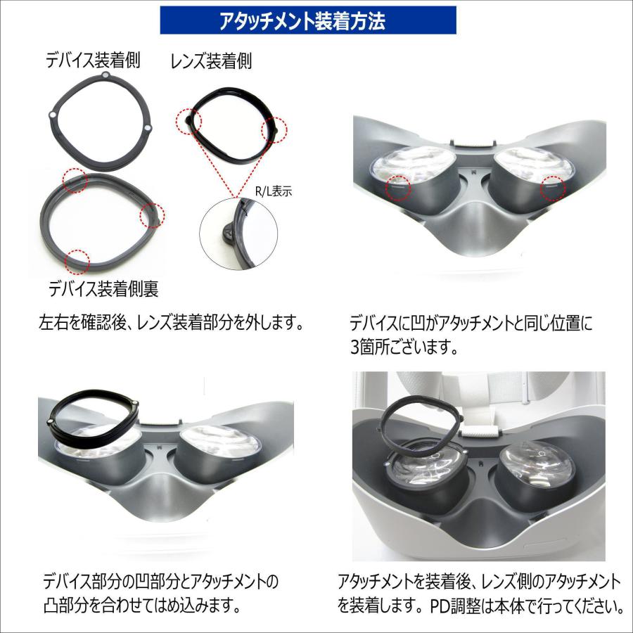 VR度つき用メガネ アタッチメント度付きレンズセット Meta Quest2/3S用
