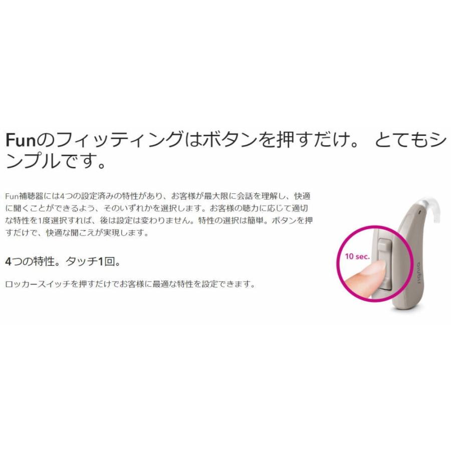 円 ファッション通販 耳掛け型補聴器 シーメンス シグニア デジタル補聴器 Fun P 中度
