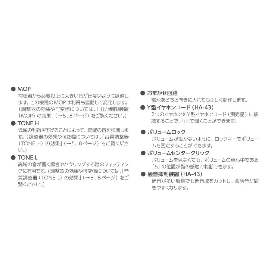 リオン リオネット HA-43 補聴器ポケット型 中度〜高度難聴用 トリマー