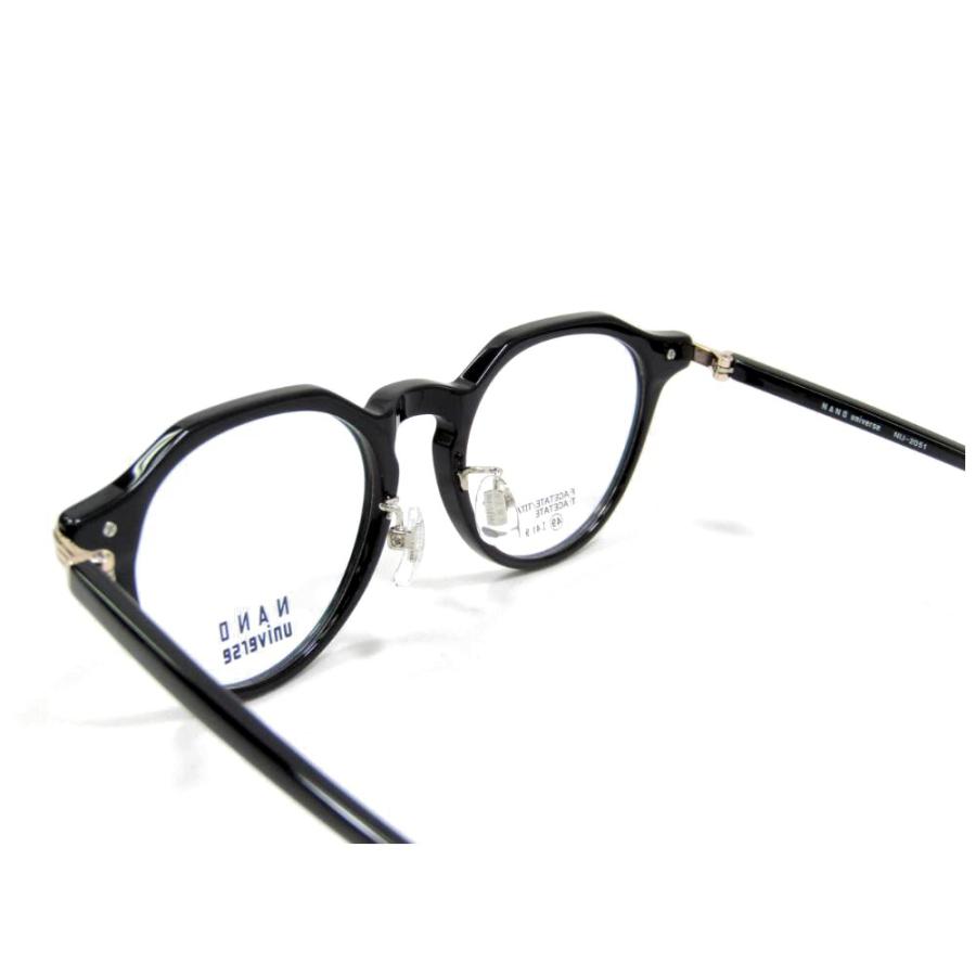 遠近両用メガネ 老眼鏡 度つき 度入り ナノユニバース nu-2051フレーム