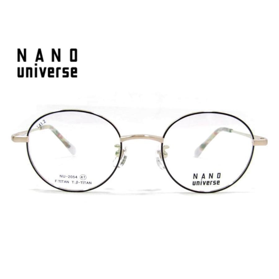 遠近両用メガネ 老眼鏡 度つき 度入り ナノユニバース nu-2054フレーム